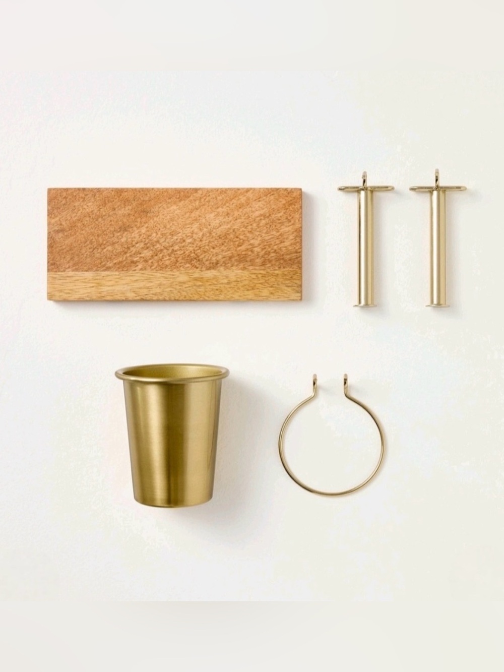 • Peg Board Shelf and Accessories Kit Gold - Hearth & Hand with Magnolia •